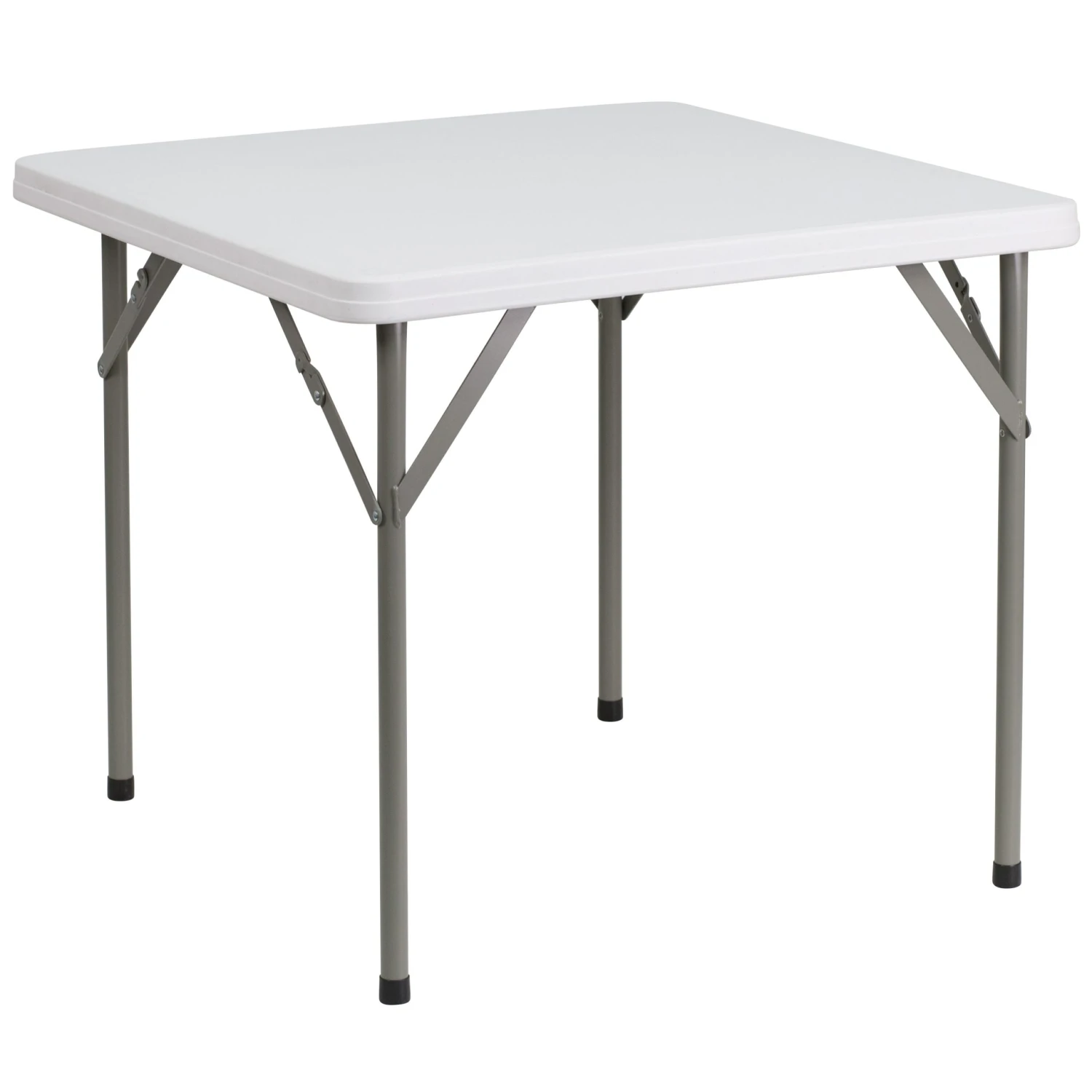 Flash 2.85-Foot Square Plastic Folding Table - Image 8