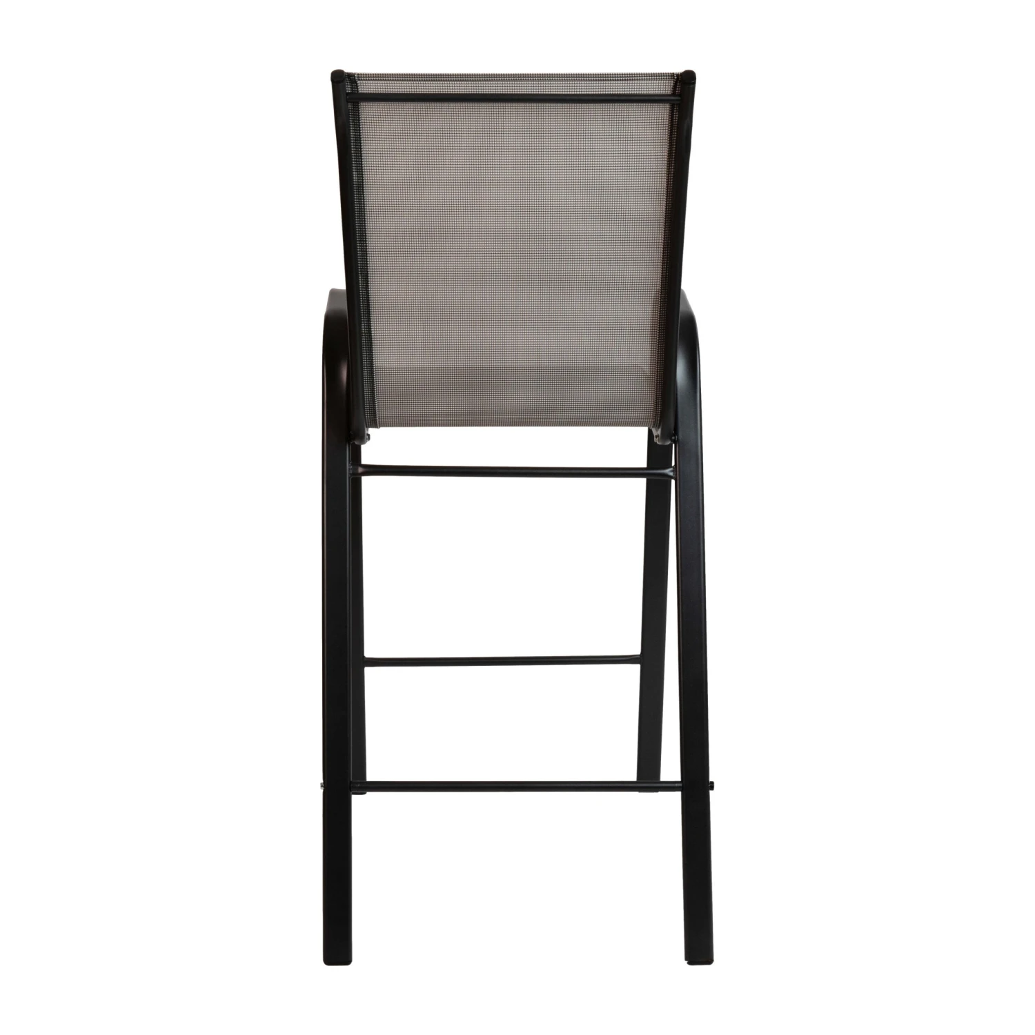 Flash 2 Pack Brazos Series Outdoor Barstools With Flex Comfort Material And Metal Frame - Image 8