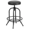 Flash 30'' Barstool With Swivel Lift LeatherSoft Seat