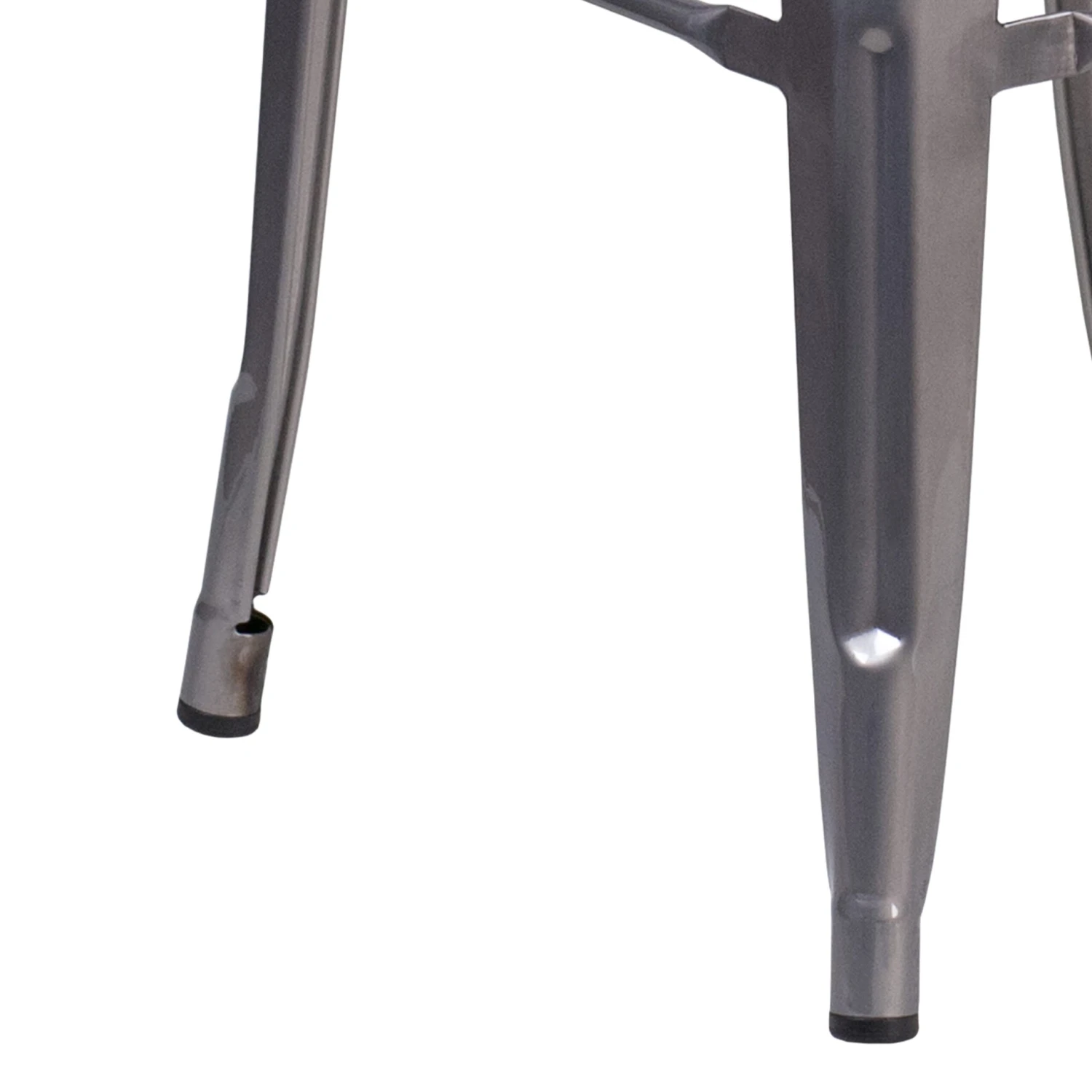 30'' High Backless Metal Indoor Barstool With Square Seat - Image 7