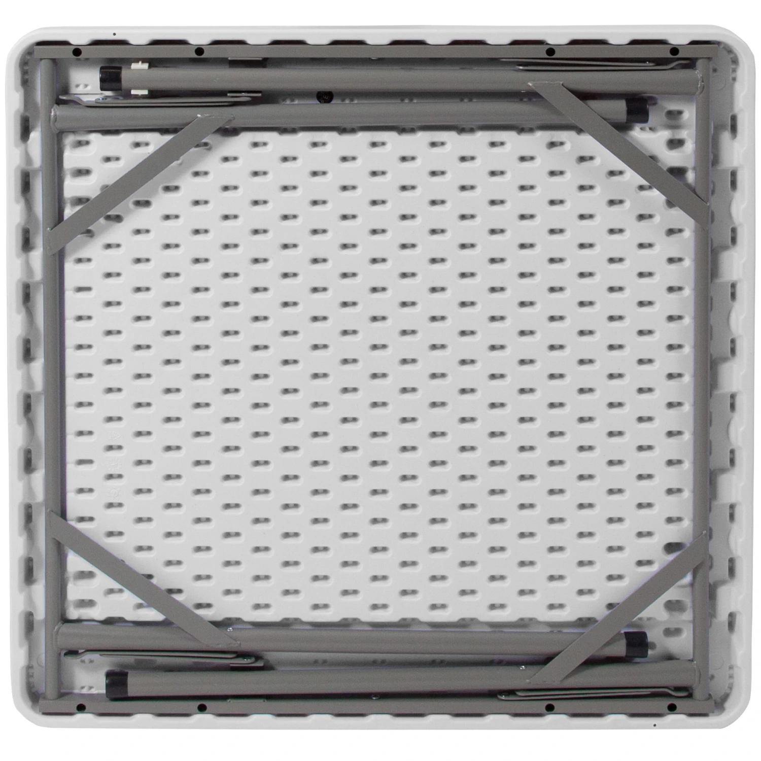 Flash 34.5" Square 4-Player Folding Card Game Table With Playing Surface And Cup Holders - Image 9