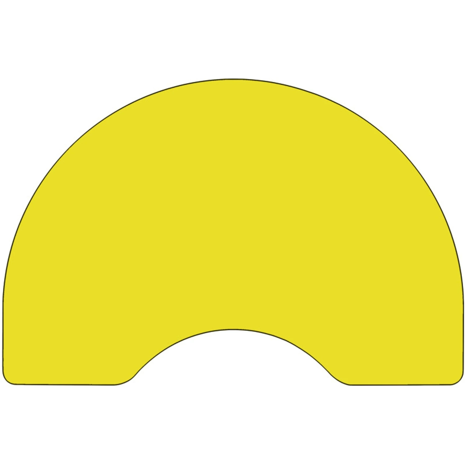 Flash 48''W X 72''L Kidney HP Laminate Activity Table - Standard Height Adjustable Legs - Image 13