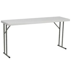 Flash 5-Foot Plastic Folding Training Table