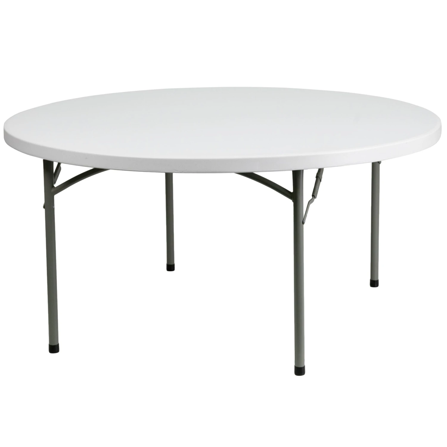 Flash 5-Foot Round Plastic Folding Table
