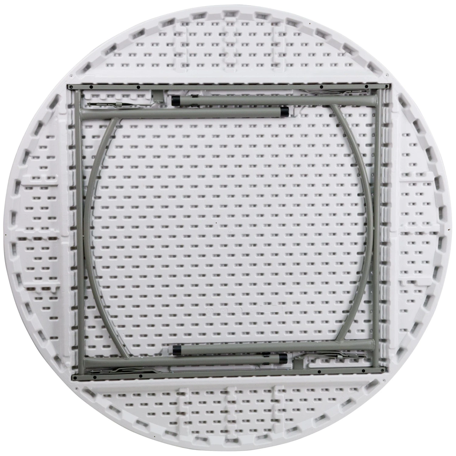 Flash 5-Foot Round Plastic Folding Table - Image 7