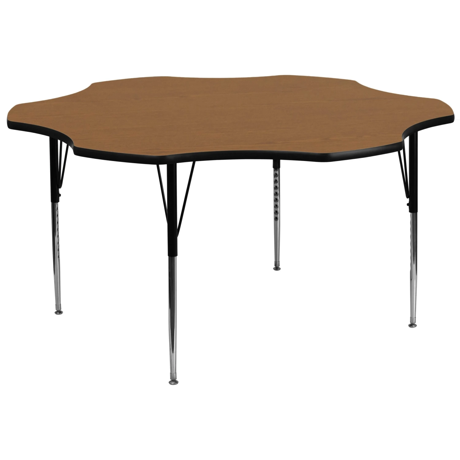 Flash 60'' Flower Thermal Laminate Activity Table - Standard Height Adjustable Legs - Image 10