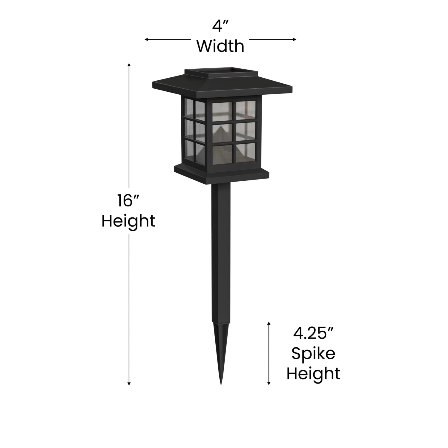 Flash 8 Pack Lantern Style LED Solar Lights Weather Resistant Outdoor Solar Powered Lights For Pathway, Garden, & Yard - Image 16