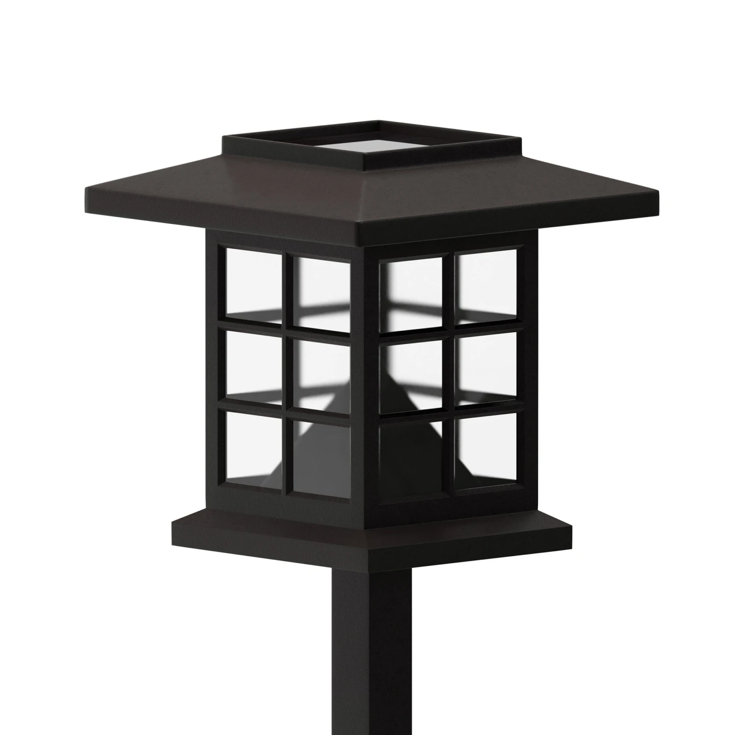 Flash 8 Pack Lantern Style LED Solar Lights Weather Resistant Outdoor Solar Powered Lights For Pathway, Garden, & Yard - Image 6