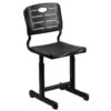 Flash Adjustable Height Student Chair With Pedestal Frame