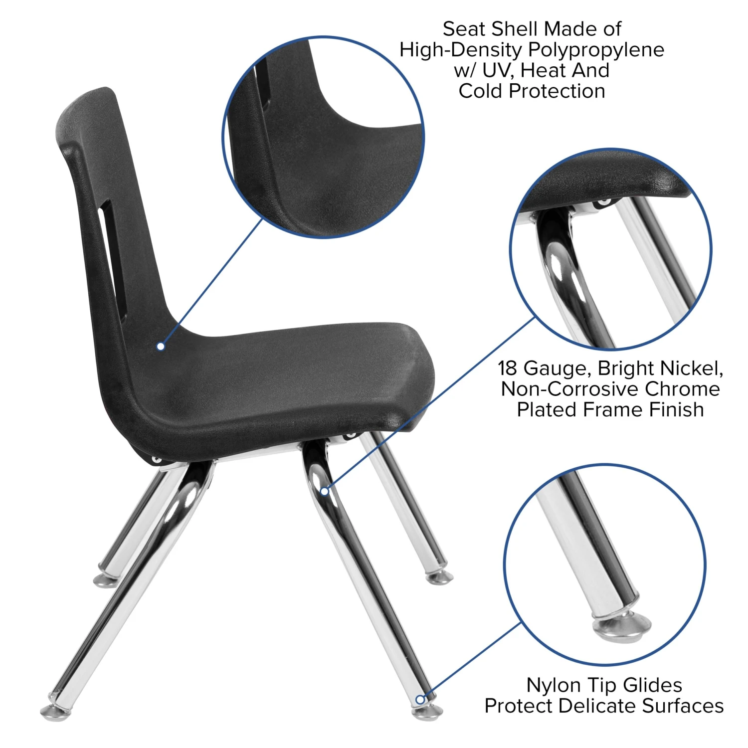 Advantage Student Stack School Chair - 12-inch - Image 3