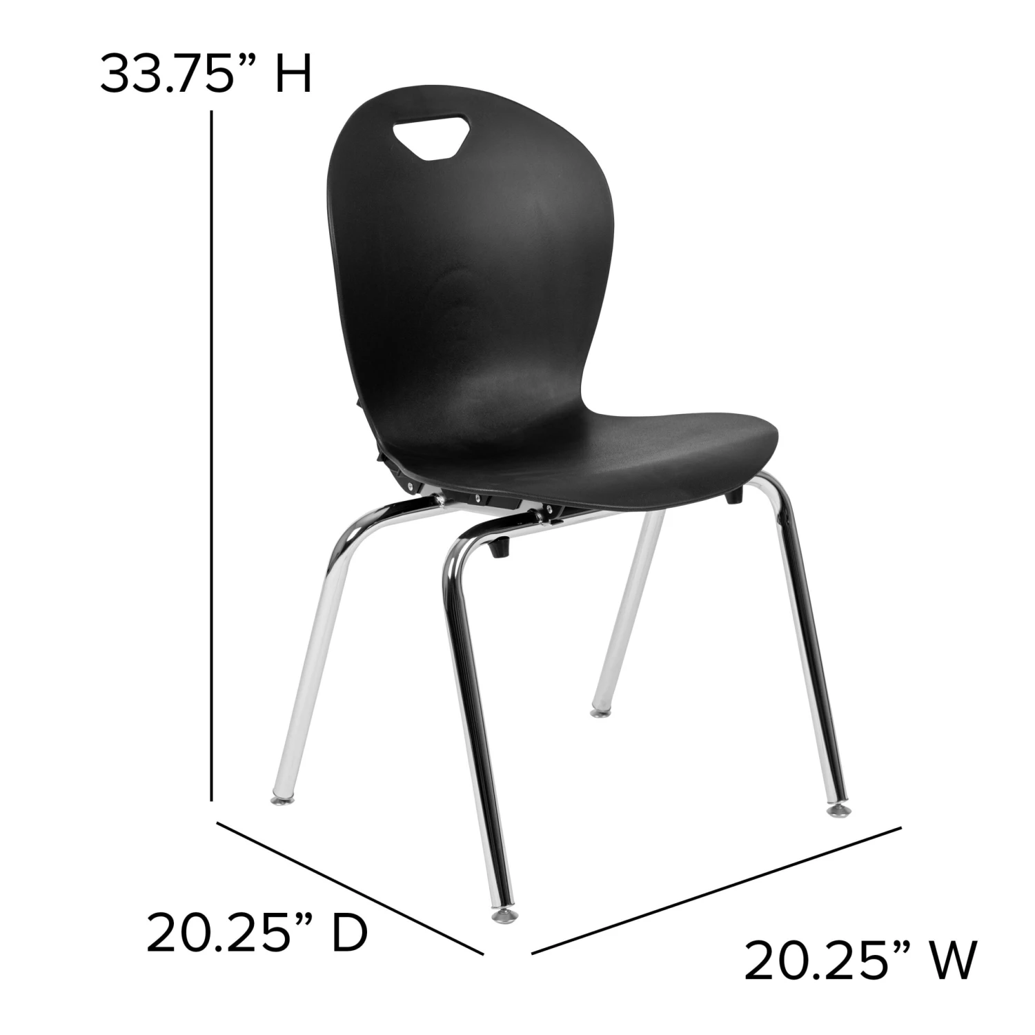 Advantage Titan Student Stack School Chair - 18-inch - Image 4