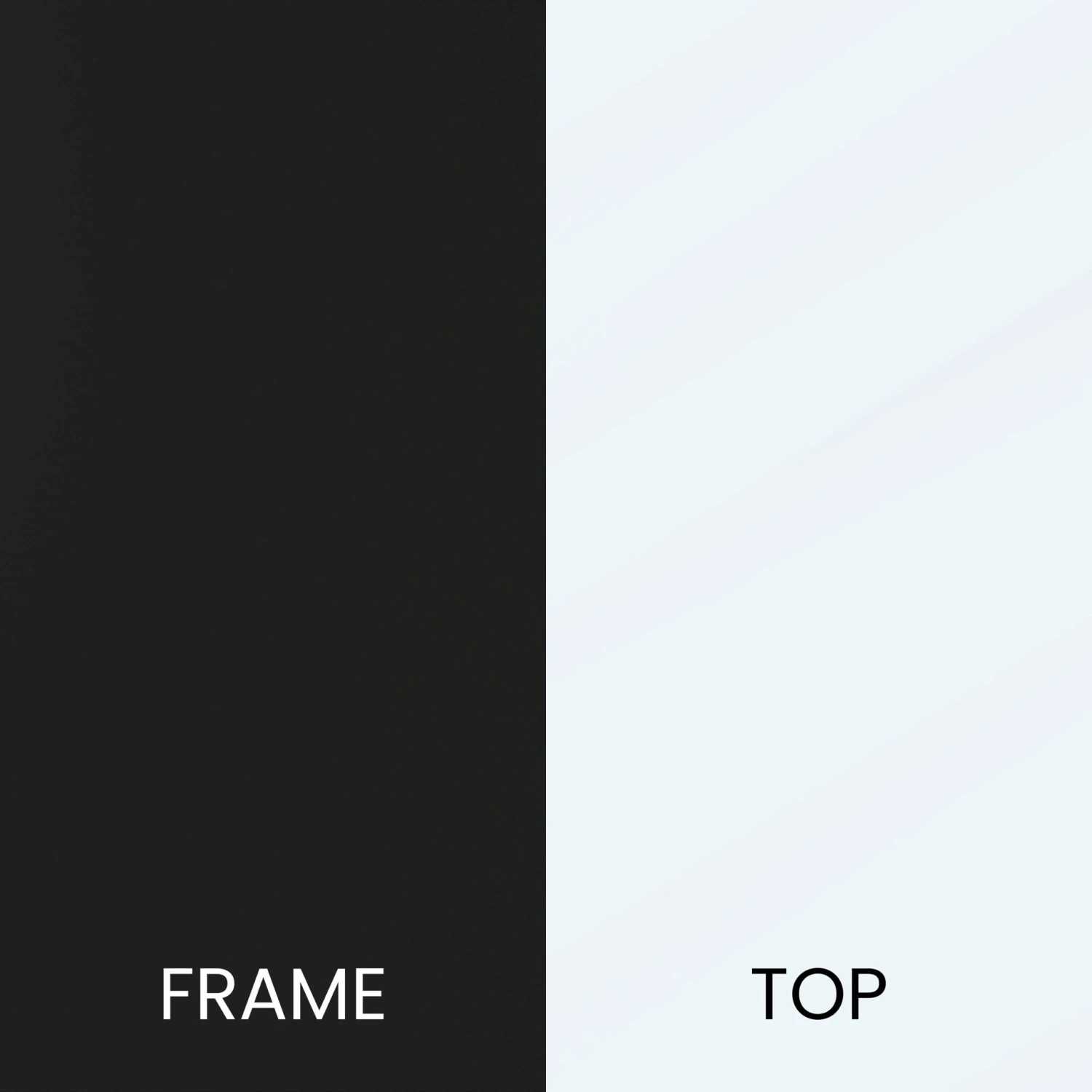 Flash Astoria Collection Round Coffee Table - Modern Glass Coffee Table With Metal Frame - Image 12