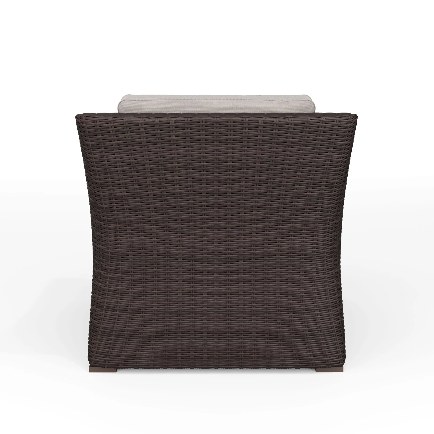 Bedford Indoor-Outdoor Patio Accent Chair In Rattan Wicker With All-Weather Cushions - Image 2