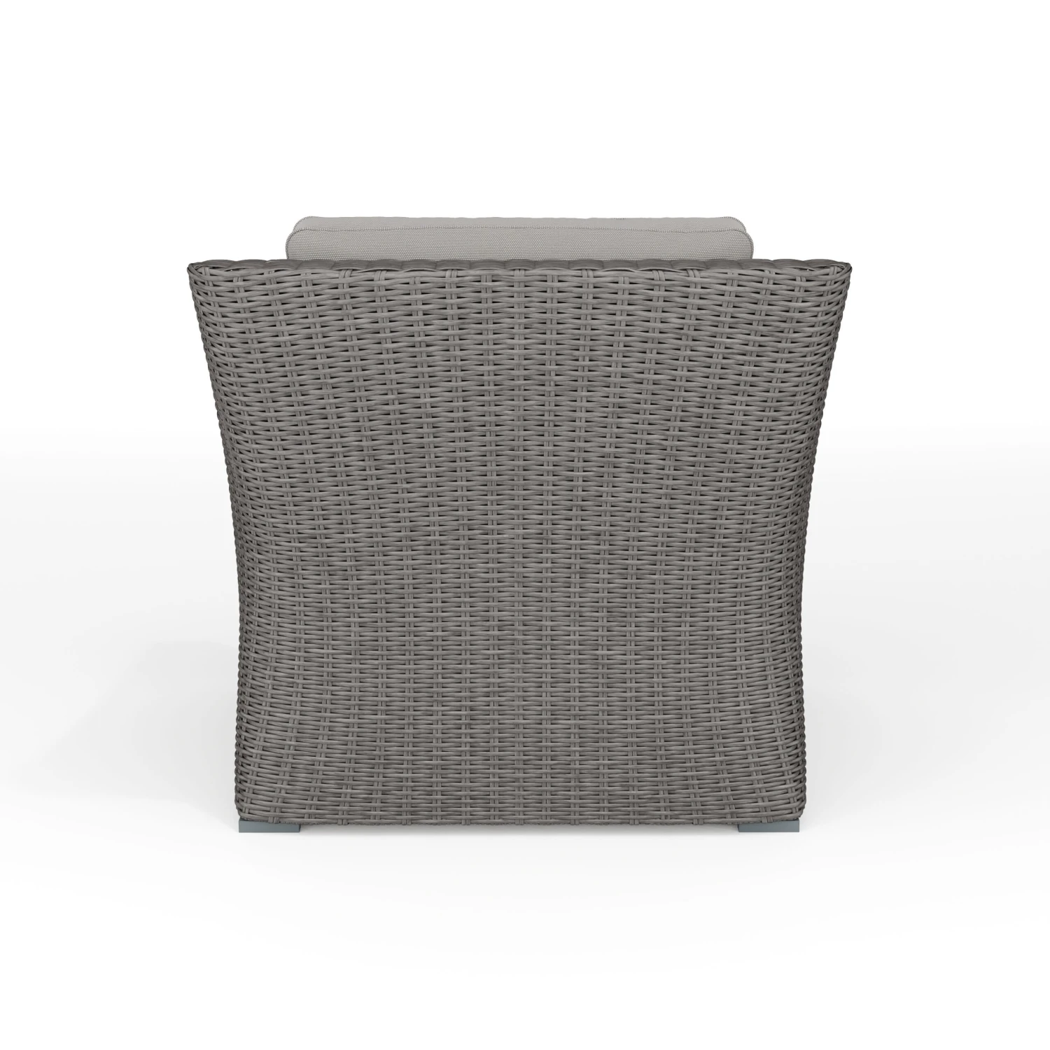 Bedford Indoor-Outdoor Patio Accent Chair In Rattan Wicker With All-Weather Cushions - Image 6