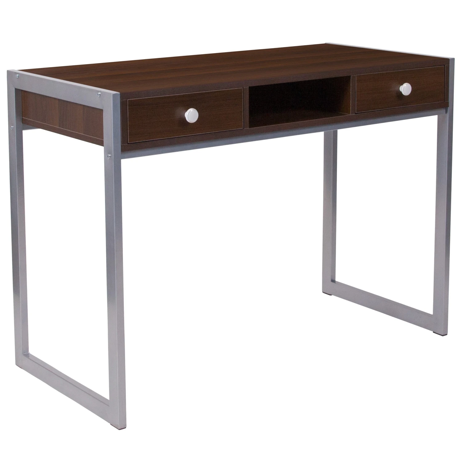Flash Bradley Desk With Silver Metal Frame - Image 7