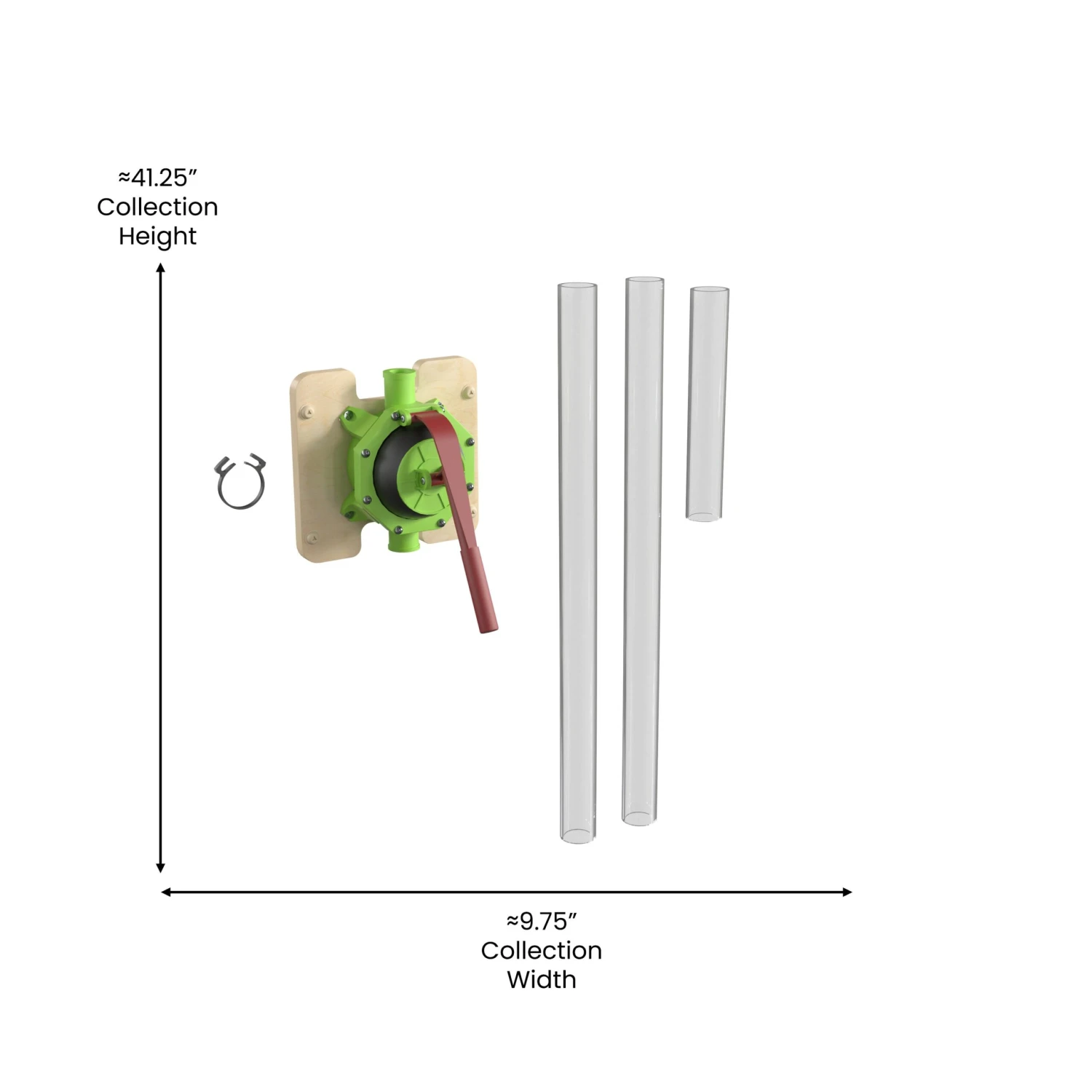 Flash Bright Beginnings Commercial Grade 10 Piece Modular STEAM Wall STEAM Accessories- Pipe Builder Hand Pump & Accessories - Image 5