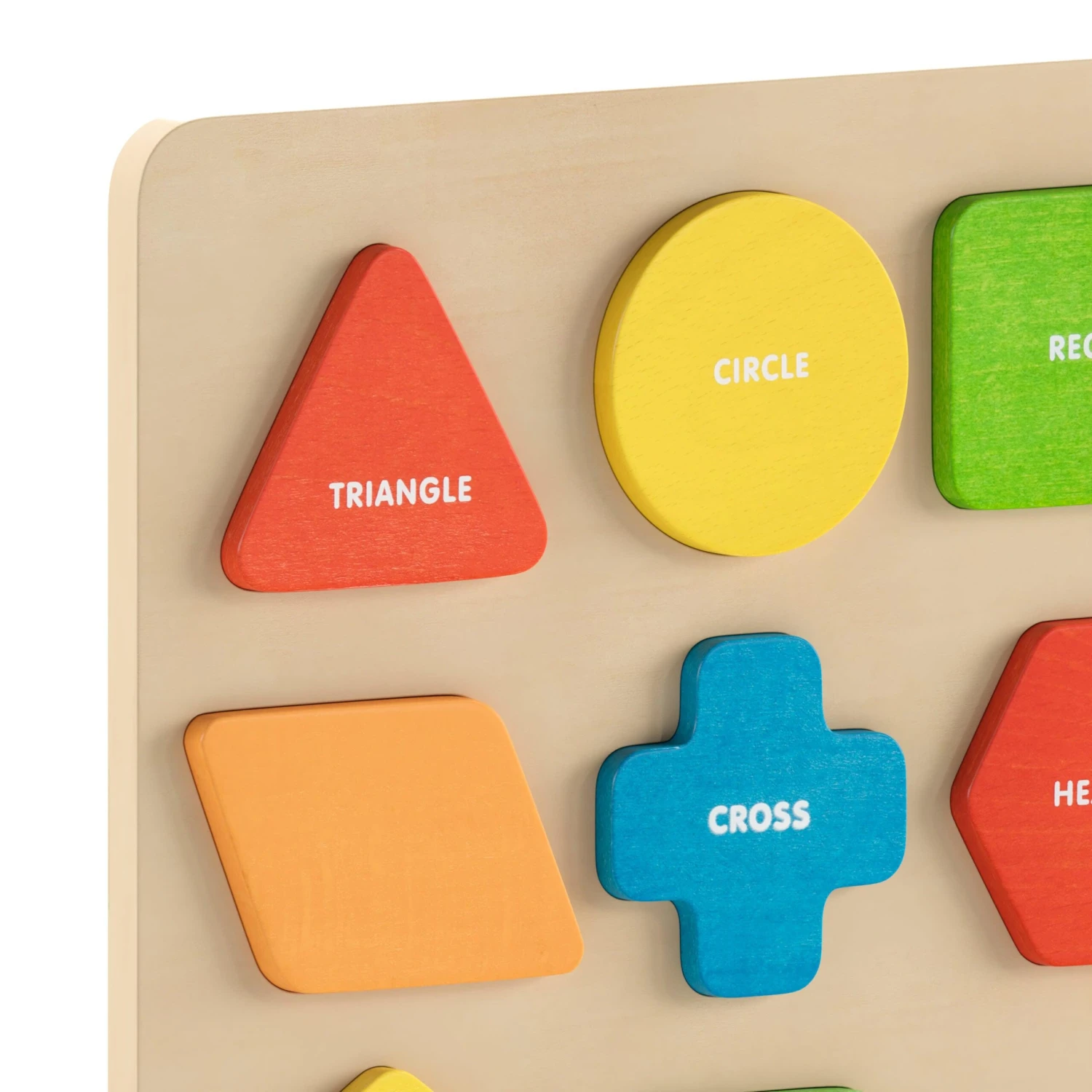 Flash Bright Beginnings Commercial Grade Birch Plywood STEM Sorting Shapes And Colors Puzzle Board - Image 7