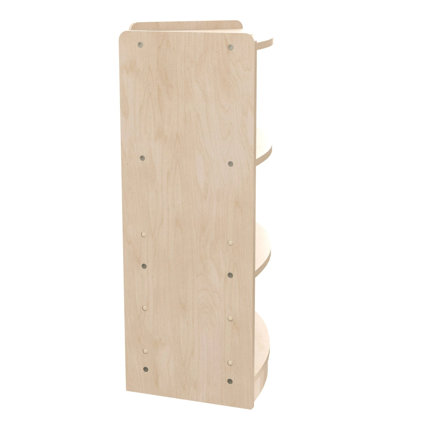 Flash Bright Beginnings Commercial Grade Bow Front Wooden Classroom Open Corner Storage Unit, Safe, Kid Friendly Design - Image 10