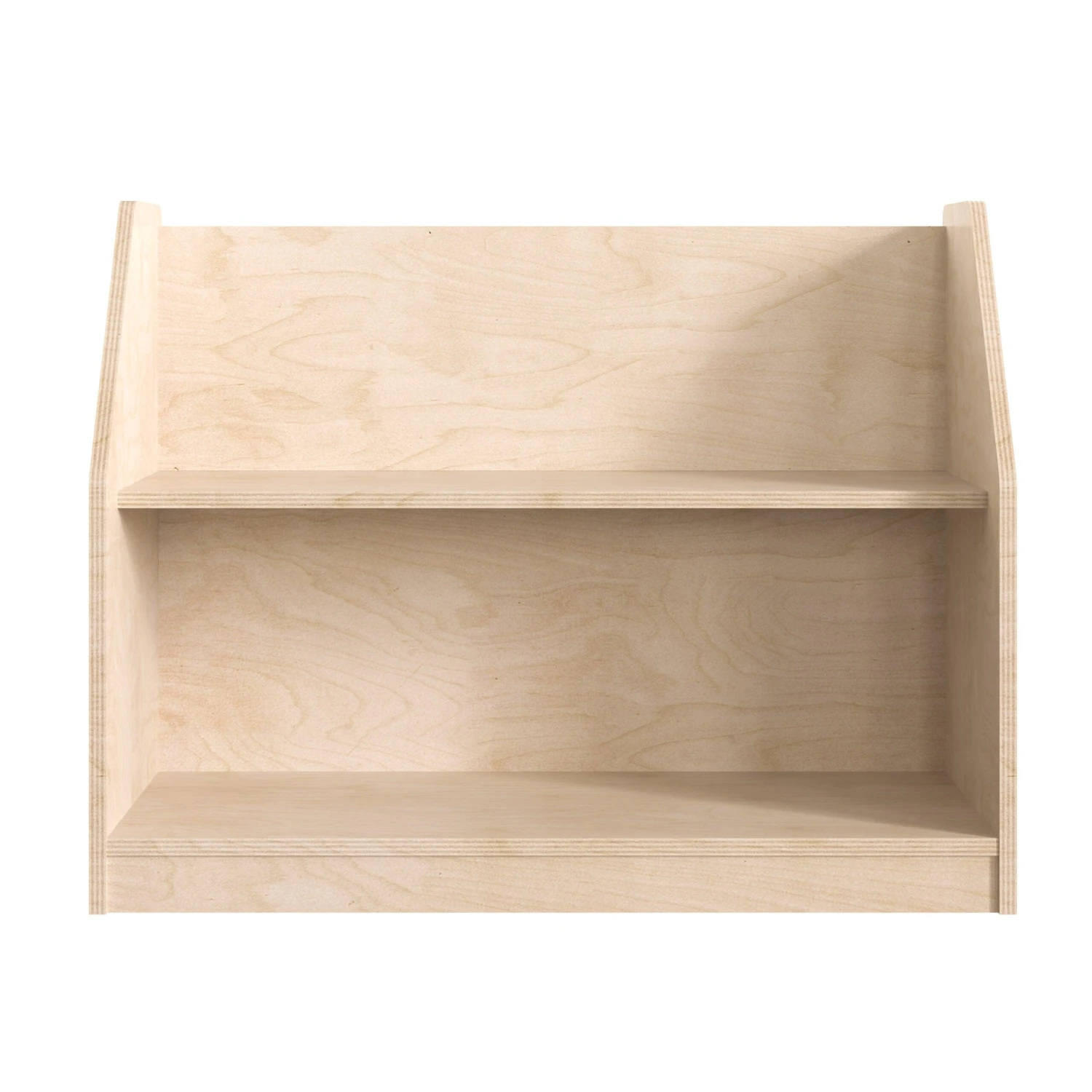 Flash Bright Beginnings Commercial Grade Modular 2 Shelf Wooden Classroom Display Shelf - Image 11