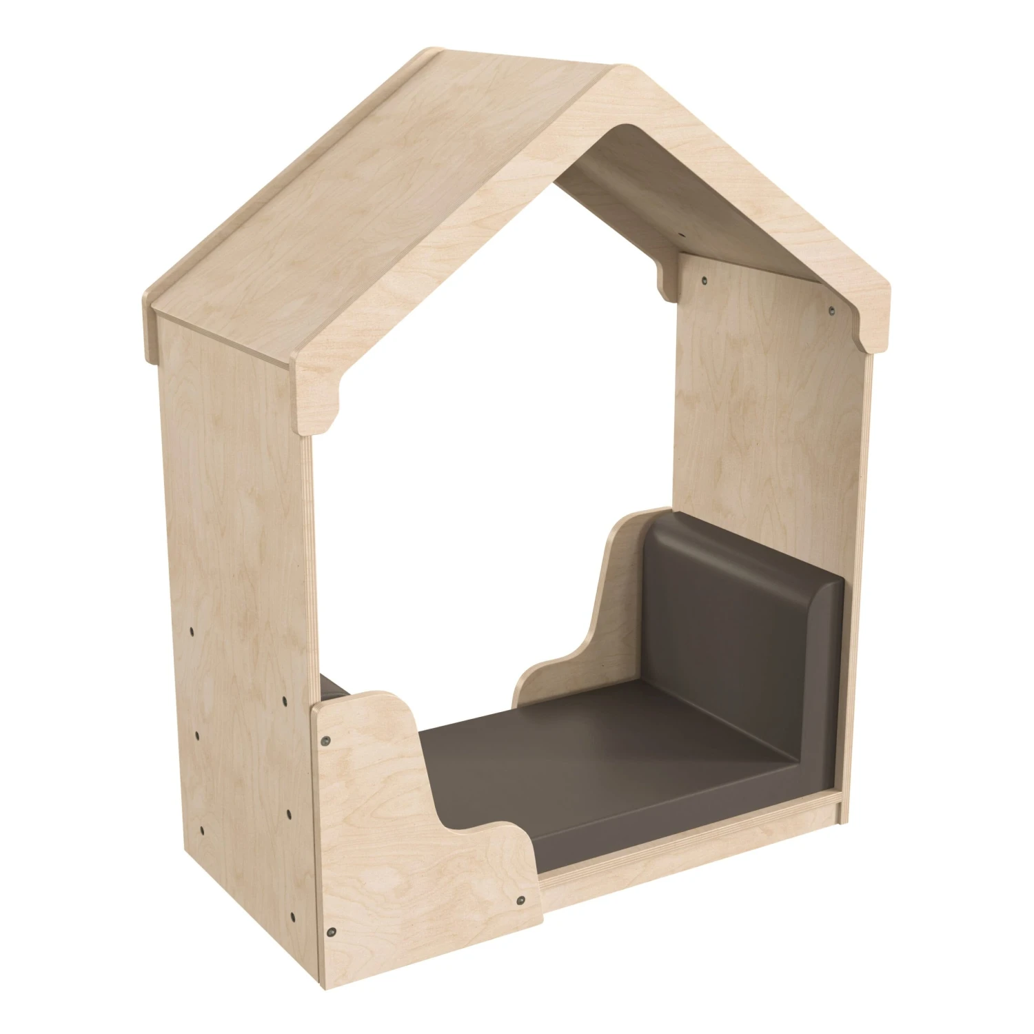 Flash Bright Beginnings Commercial Grade Quiet Corner Reading Nook With Padded Soft Seating & Greenguard Certified Wood