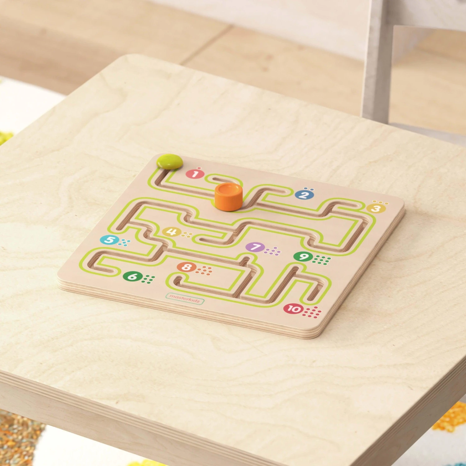 Flash Bright Beginnings Commercial Grade STEM Sliding Maze Learning Board - Image 2
