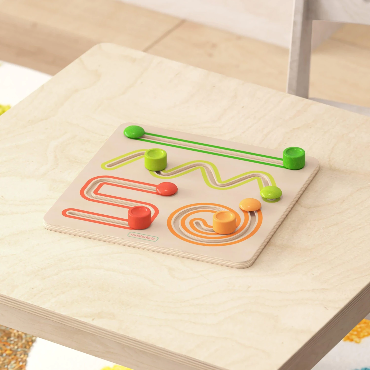 Flash Bright Beginnings Commercial Grade STEM Sliding Shapes Learning Board - Image 2