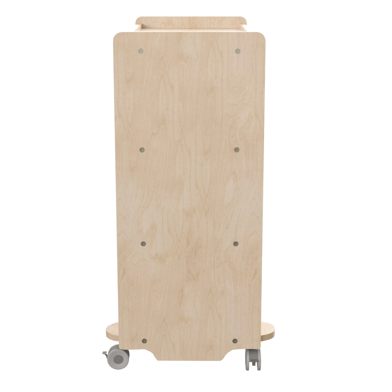 Flash Bright Beginnings Commercial Grade Space Saving Wooden Mobile Classroom Storage Cart With Locking Caster Wheels, Kid Friendly Design - Image 10