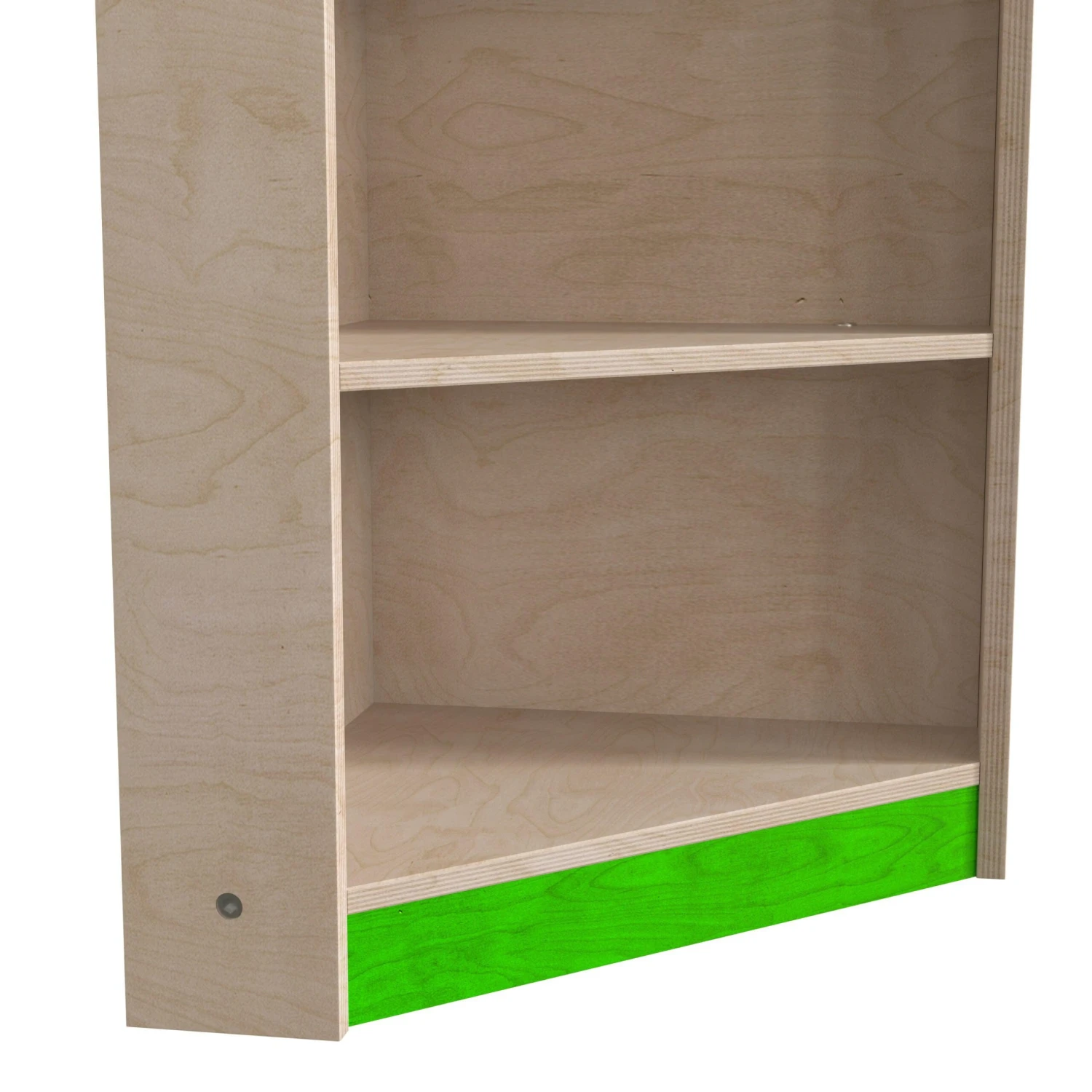 Flash Bright Beginnings Commercial Grade Wooden Kid's Two Tier Corner Kitchen Cabinet - Image 9