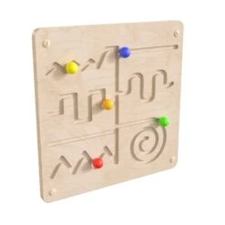 Flash Bright Beginnings Commercial Grade Wooden Maze Motor Skills STEAM Wall Accessory Board
