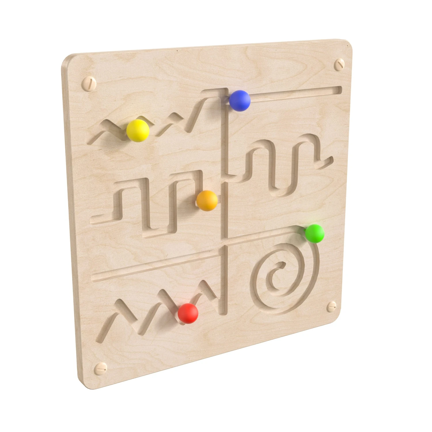 Flash Bright Beginnings Commercial Grade Wooden Maze Motor Skills STEAM Wall Accessory Board - Image 13