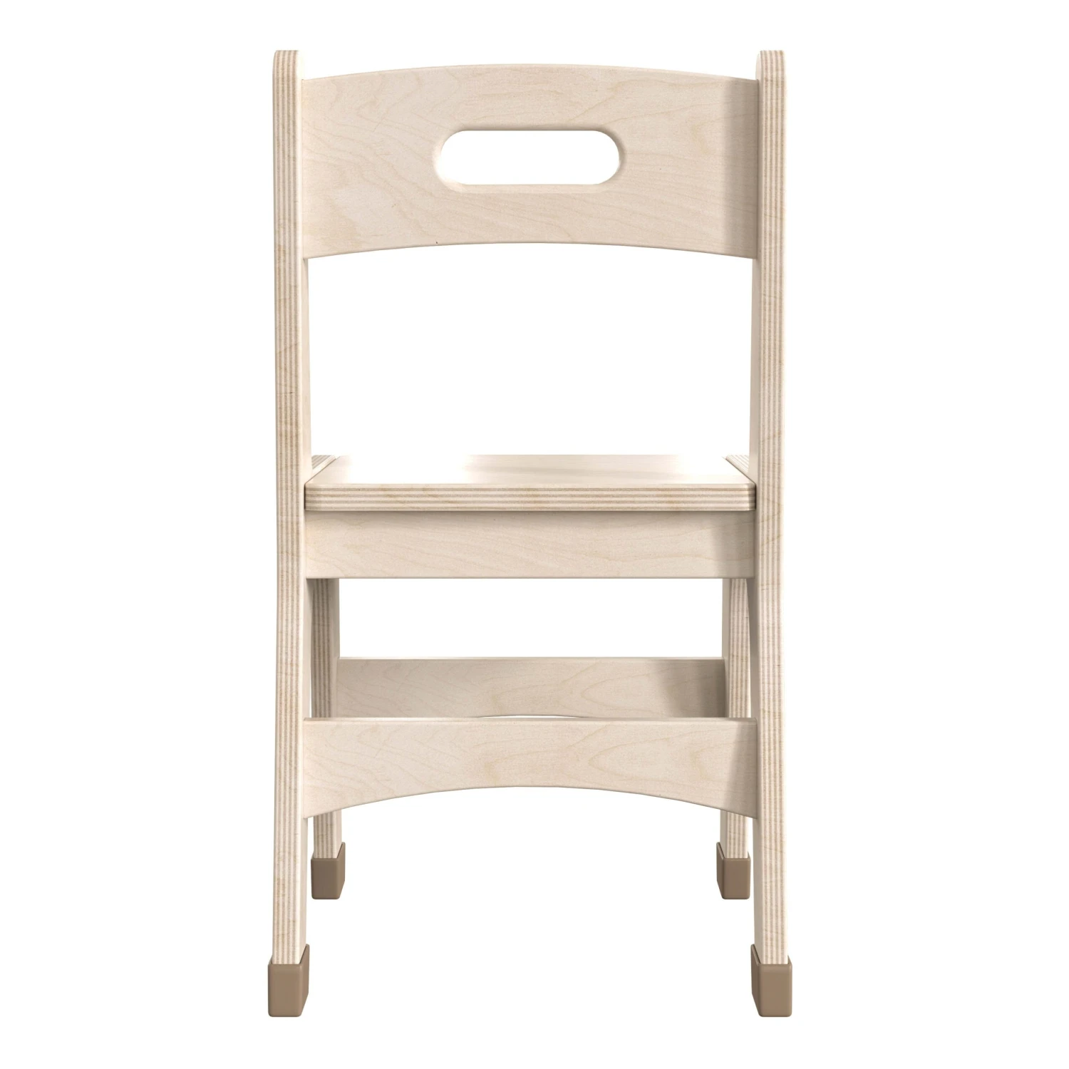 Flash Bright Beginnings Set Of 2 Commercial Grade Wooden Classroom Chairs With Non-Slip Foot Caps And Built-In Carrying Handle - Image 8