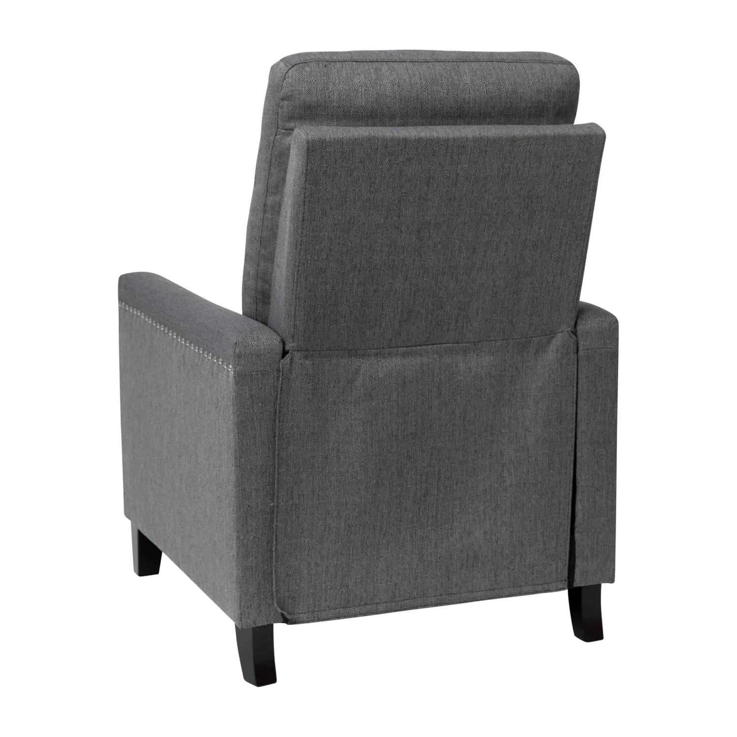 Flash Carson Transitional Style Push Back Recliner Chair - Pillow Back Recliner - Polyester Fabric Upholstery - Accent Nail Trim - Image 20