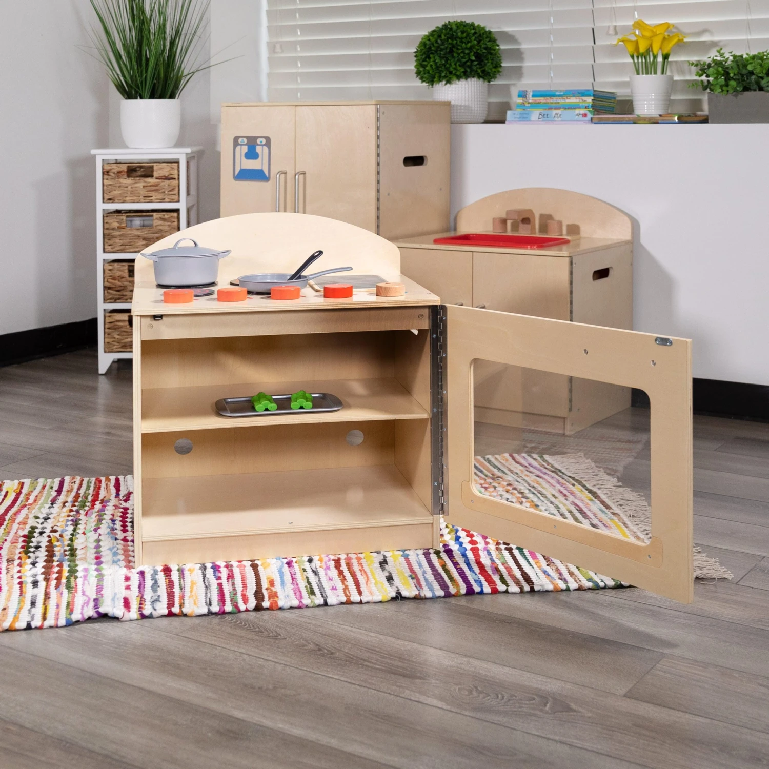 Flash Children's Wooden Kitchen Stove For Commercial Or Home Use - Safe, Kid Friendly Design - Image 7