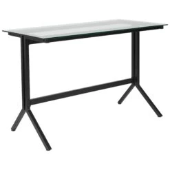 Flash Computer Desk With Metal Frame