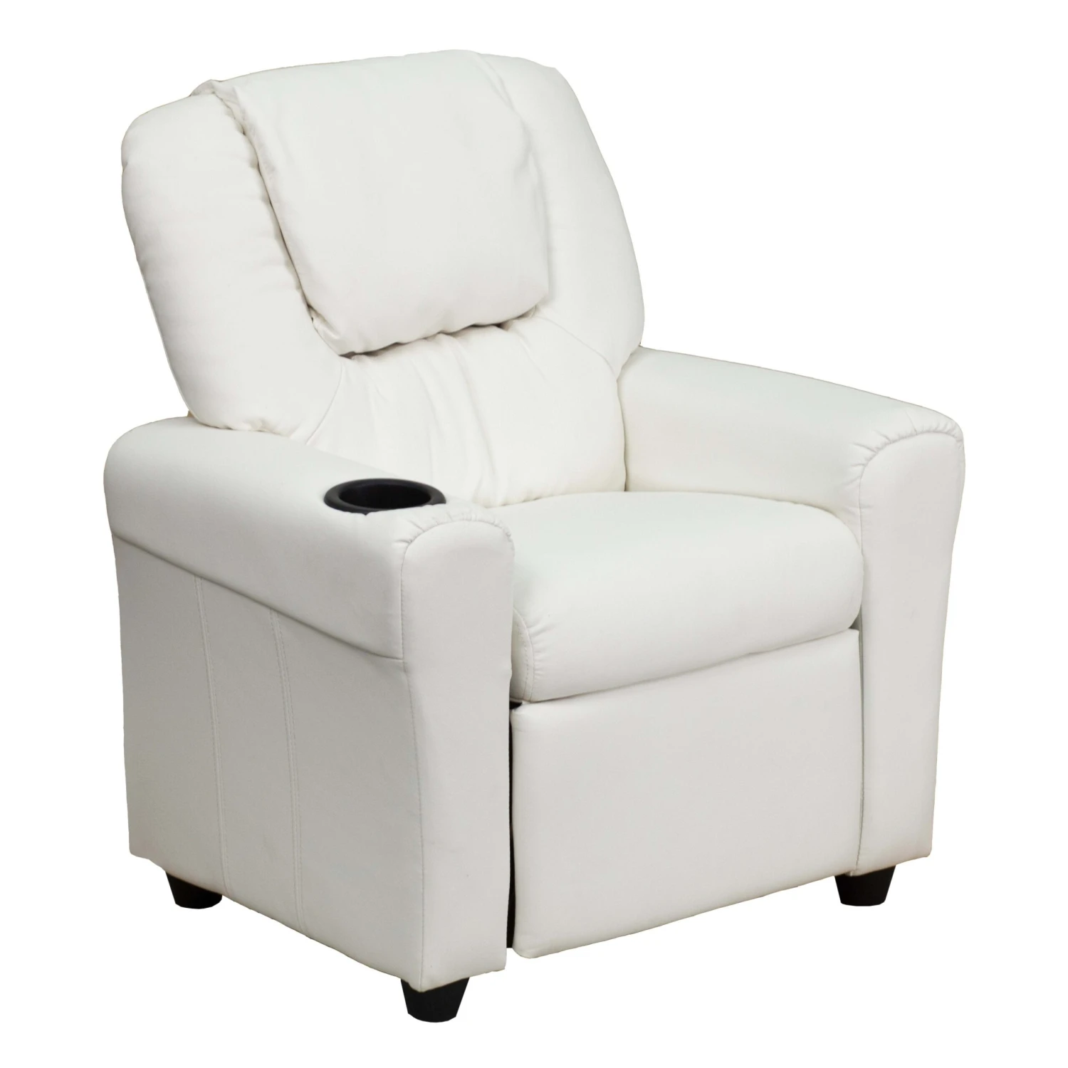 Flash Contemporary Kids Recliner With Cup Holder And Headrest