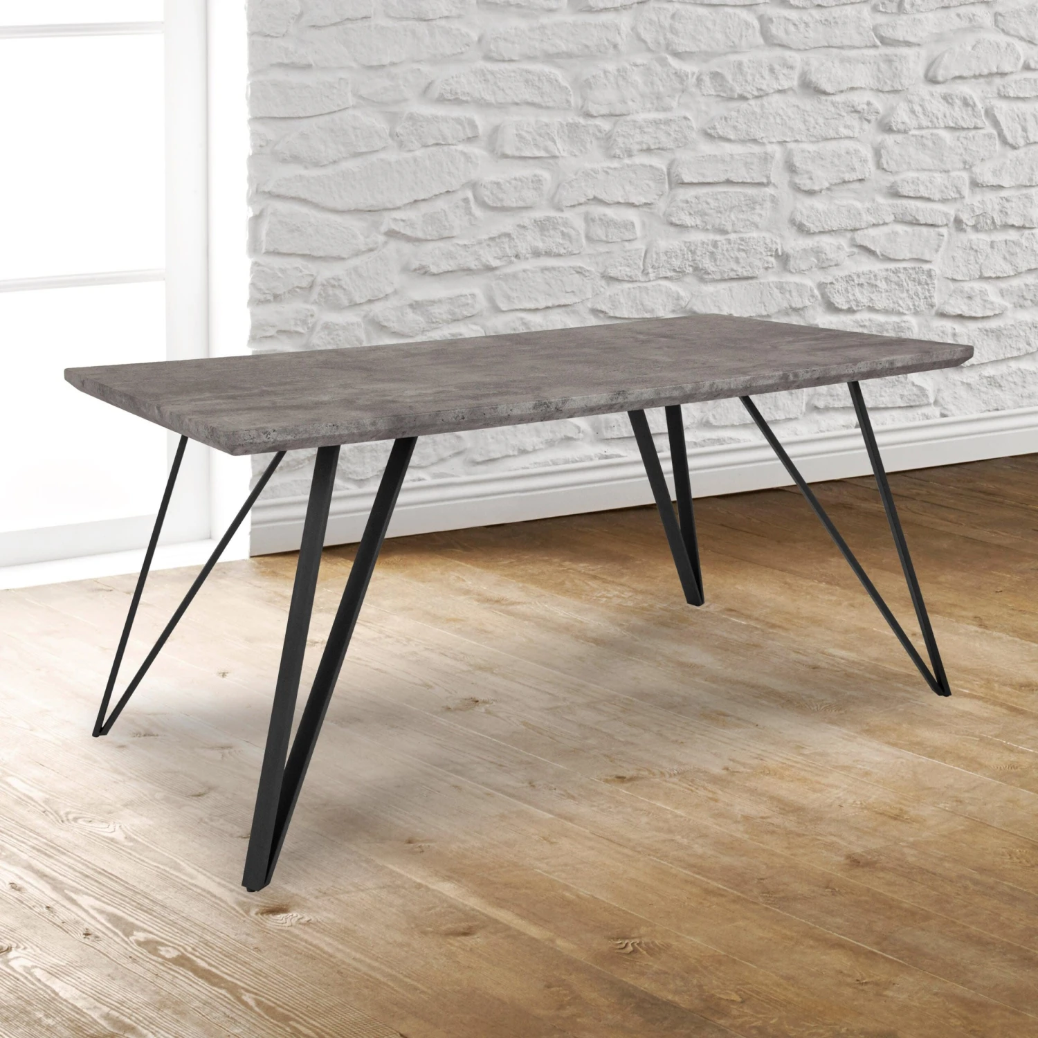 Flash Corinth 31.5" X 63" Rectangular Dining Table - Image 8