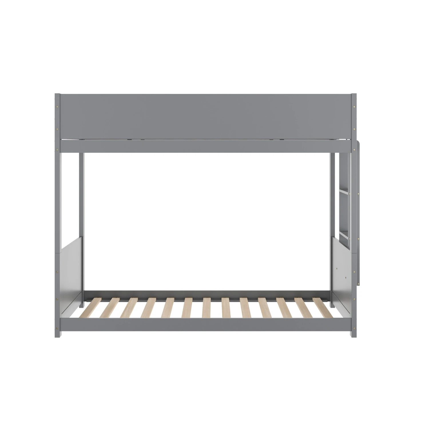 Flash Dallas Convertible Solid Wood Bunk Bed Frame With Ladder For Kids, No Box Spring Needed - Image 10