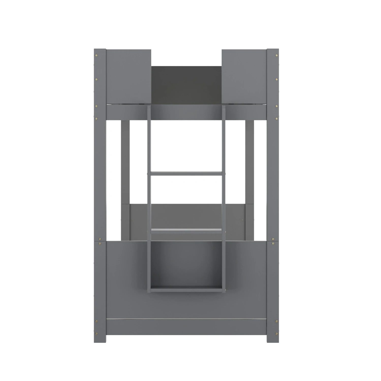 Flash Dallas Convertible Solid Wood Bunk Bed Frame With Ladder For Kids, No Box Spring Needed - Image 11