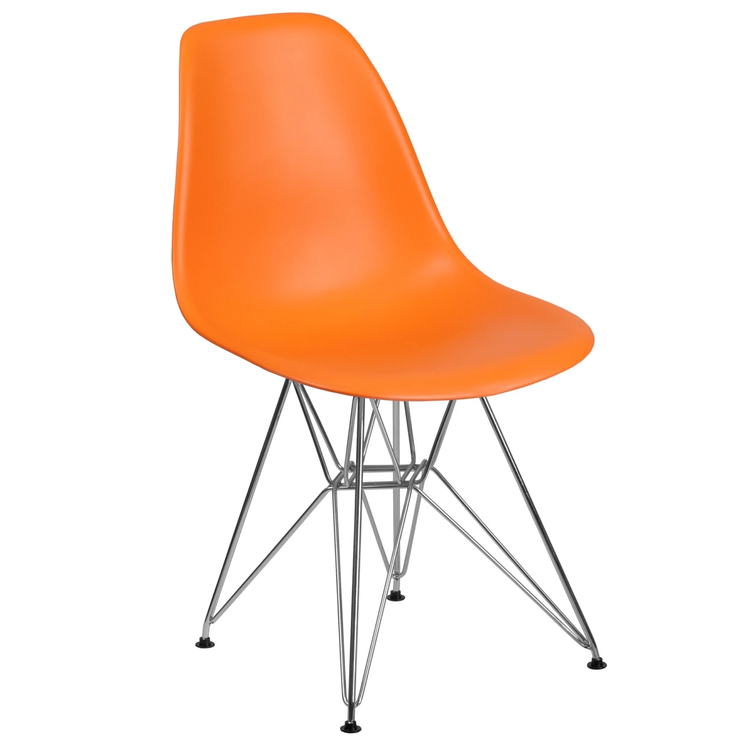 Flash Elon Series Plastic Chair With Chrome Base