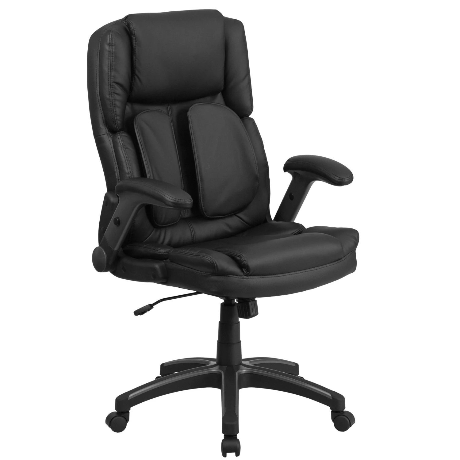 Flash Extreme Comfort High Back LeatherSoft Executive Swivel Ergonomic Office Chair With Flip-Up Arms - Image 13