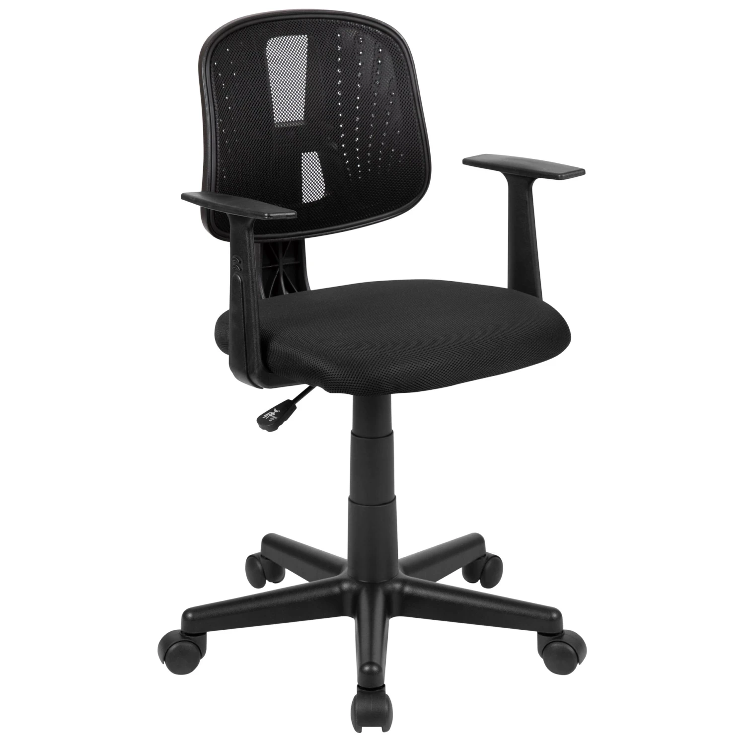Flash Fundamentals Mid-Back Mesh Swivel Task Office Chair With Pivot Back And Arms