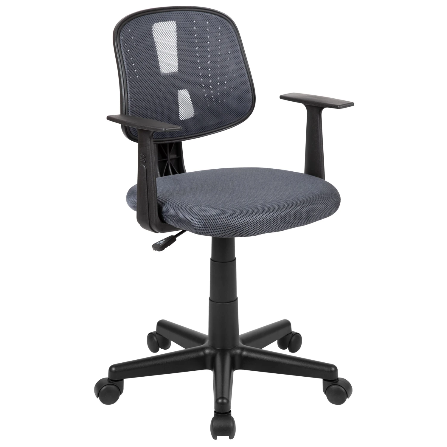 Flash Fundamentals Mid-Back Mesh Swivel Task Office Chair With Pivot Back And Arms - Image 16