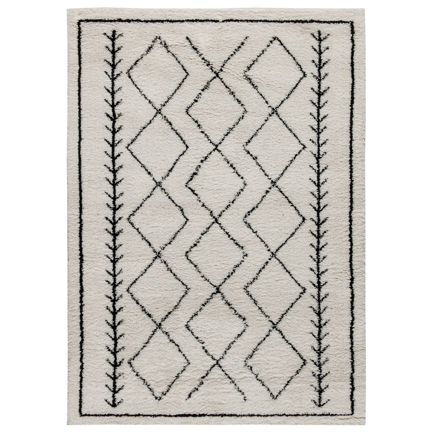 Flash Geometric Style Bohemian Shag Area Rug
