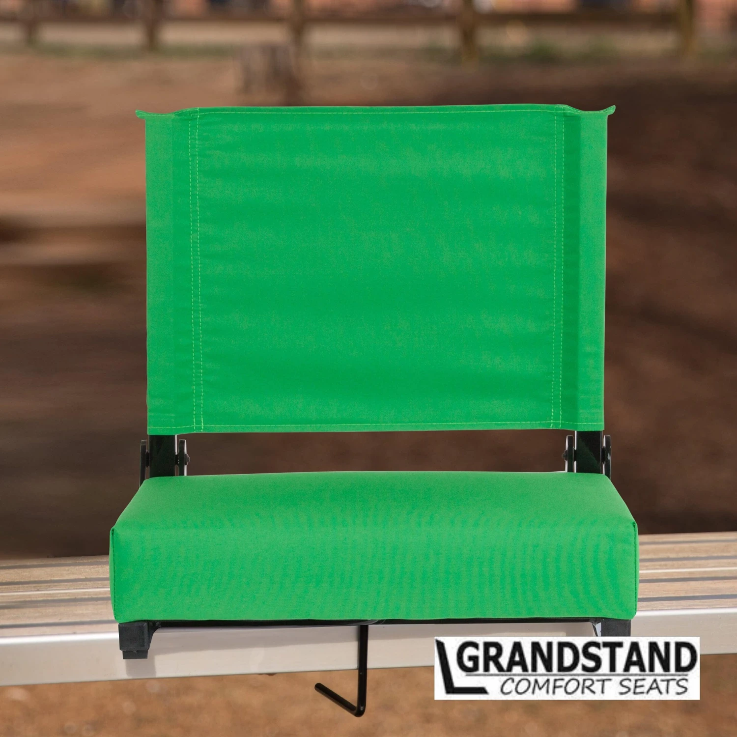 Grandstand Comfort Seats By Flash - 500 Lb. Rated Lightweight Stadium Chair With Handle & Ultra-Padded Seat - Image 4