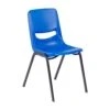 Flash HERCULES Heavy-Duty Flex Comfort Stack Classroom Chair With Powder-Coated Frame With Ergonomic Back And Seat