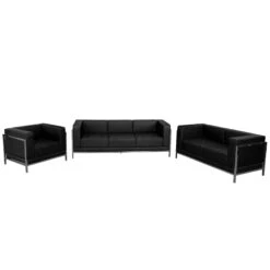 Flash HERCULES Imagination Series LeatherSoft 3 Piece Sofa Set