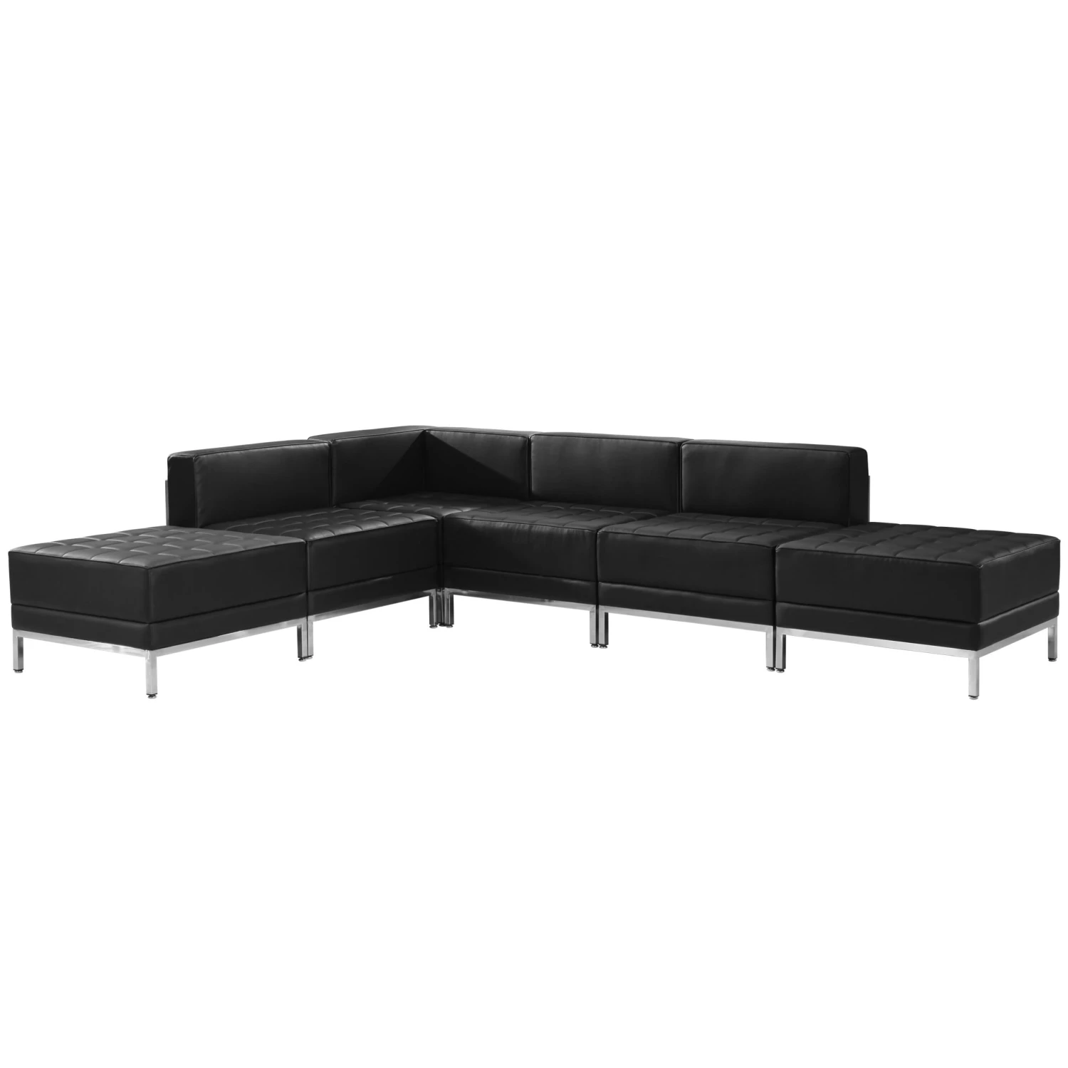 Flash HERCULES Imagination Series LeatherSoft Sectional Configuration, 6 Pieces - Image 5