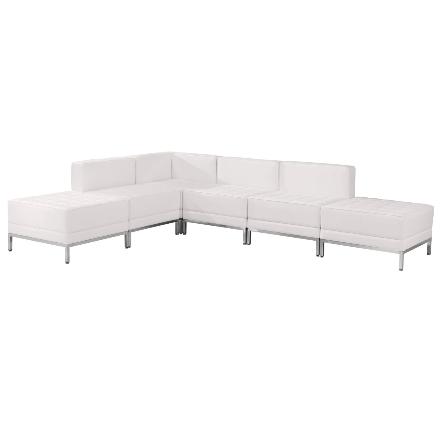 Flash HERCULES Imagination Series LeatherSoft Sectional Configuration, 6 Pieces - Image 9