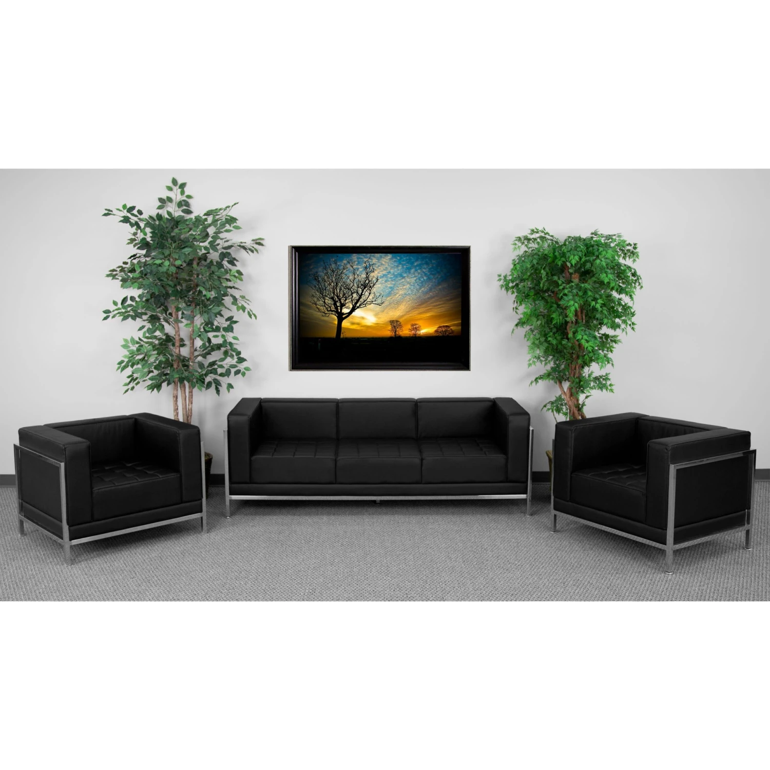 Flash HERCULES Imagination Series LeatherSoft Sofa & Chair Set - Image 2