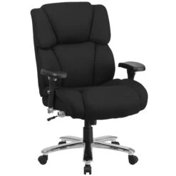 Flash HERCULES Series 24/7 Intensive Use Big & Tall 400 Lb. Rated Executive Swivel Ergonomic Office Chair With Lumbar Knob And Tufted Headrest & Back